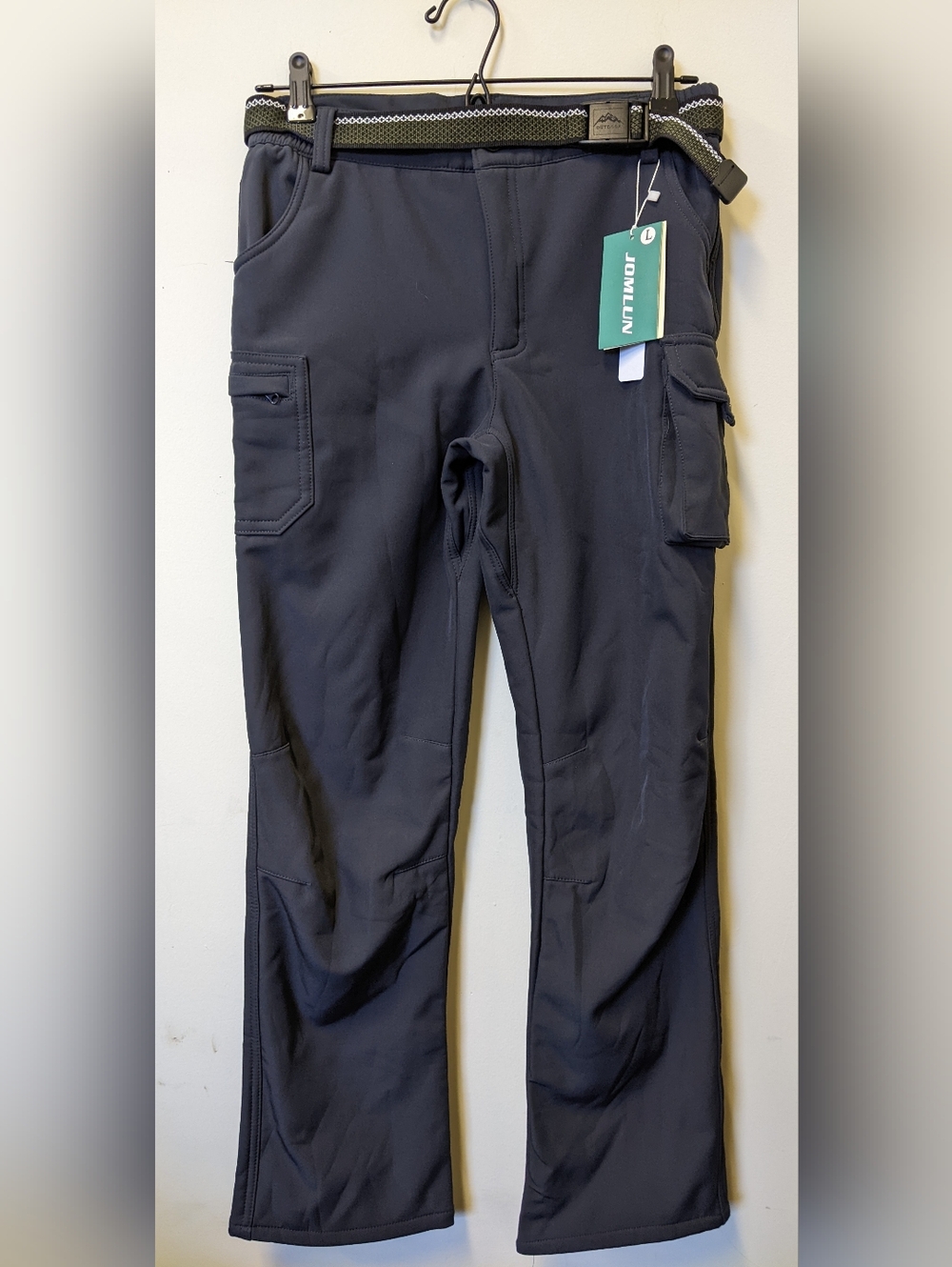 Jomlun Kids' Belted Softshell Trousers - Dark Blue - New